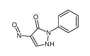 4-nitroso-2-phenyl-1H-pyrazol-3-one结构式