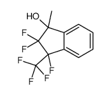 2,2,3-trifluoro-1-methyl-3-(trifluoromethyl)inden-1-ol结构式