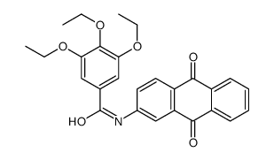 N-(9,10-dioxoanthracen-2-yl)-3,4,5-triethoxybenzamide结构式
