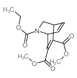 2-Azabicyclo[2.2.2]octa-5,7-diene-2,5,6-tricarboxylic acid, 2-ethyl 5,6-dimethyl ester结构式