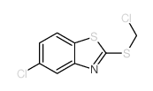 Benzothiazole,5-chloro-2-[(chloromethyl)thio]-结构式
