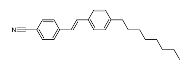 4-[(E)-2-(4-Octyl-phenyl)-vinyl]-benzonitrile Structure