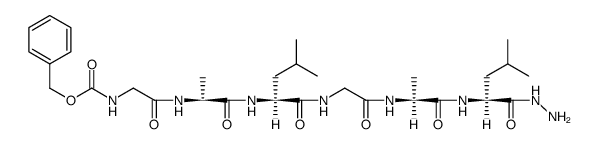 Z-Gly-Ala-Leu-Gly-Ala-Leu-NHNH2 Structure
