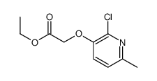 ethyl 2-(2-chloro-6-methylpyridin-3-yl)oxyacetate结构式