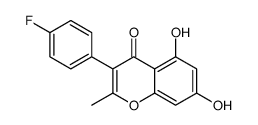 3-(4-fluorophenyl)-5,7-dihydroxy-2-methylchromen-4-one结构式