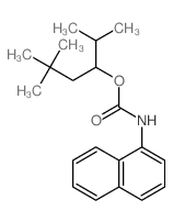 Carbamic acid, 1-naphthalenyl-,3,3-dimethyl-1-(1-methylethyl)butyl ester (9CI) Structure