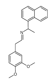 [2-(3,4-Dimethoxy-phenyl)-eth-(E)-ylidene]-(1-naphthalen-1-yl-ethyl)-amine Structure