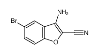 3-Amino-5-bromo-2-cyano-benzofuran Structure