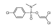P-(4-Chlorophenyl)-N,N-dimethylphosphonamidic acid 2,2-dichlorovinyl ester Structure