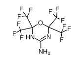 2,2,6,6-Tetrakis-trifluoromethyl-3,6-dihydro-2H-[1,3,5]oxadiazin-4-ylamine结构式