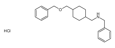 N-benzyl-1-[4-(phenylmethoxymethyl)cyclohexyl]methanamine,hydrochloride结构式