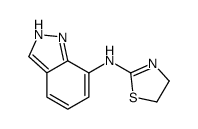 N-(1H-indazol-7-yl)-4,5-dihydro-1,3-thiazol-2-amine Structure