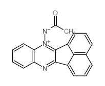 (1E)-N-acenaphthyleno[2,1-b]quinoxalin-7-ium-7-ylethanimidate结构式