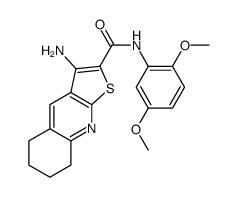 3-amino-N-(2,5-dimethoxyphenyl)-5,6,7,8-tetrahydrothieno[2,3-b]quinoline-2-carboxamide Structure