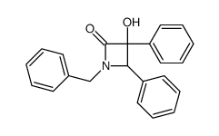 3,4-diphenyl-1-benzyl-3-hydroxyazetidin-2-one Structure