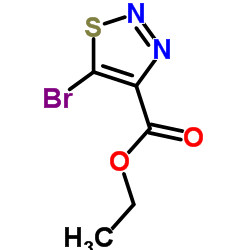 Ethyl 5-bromo-1,2,3-thiadiazole-4-carboxylate structure