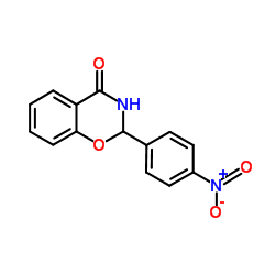 2-(4-NITRO-PHENYL)-2,3-DIHYDRO-BENZO[E][1,3]-OXAZIN-4-ONE结构式