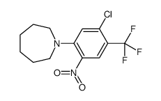 1-[5-Chloro-2-nitro-4-(trifluoromethyl)phenyl]azepane结构式