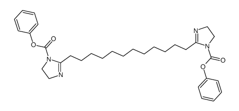 1,12-bis[N,N'-(phenyloxycarbonyl)imidazolin-2-yl]dodecane结构式
