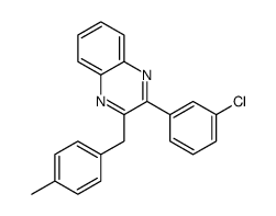 2-(3-chlorophenyl)-3-[(4-methylphenyl)methyl]quinoxaline Structure