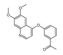 1-[3-(6,7-dimethoxyquinolin-4-yl)oxyphenyl]ethanone结构式