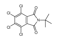 2-tert-butyl-4,5,6,7-tetrachloroisoindole-1,3-dione结构式