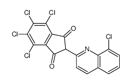 4,5,6,7-tetrachloro-2-(8-chloroquinolin-2-yl)indene-1,3-dione结构式