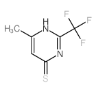 6-methyl-2-(trifluoromethyl)-1H-pyrimidine-4-thione结构式