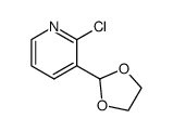 2-chloro-3-(1,3-dioxolan-2-yl)pyridine Structure