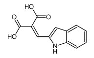 2-(1H-indol-2-ylmethylidene)propanedioic acid Structure