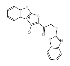 2-(1,3-benzothiazol-2-ylthio)-1-(3-hydroxy-45-[1,3]thiazolo[2,3-b][1,3]benzothiazol-2-yl)ethanone结构式
