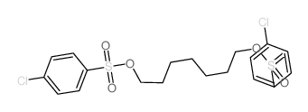1,7-bis[(4-chlorophenyl)sulfonyloxy]heptane结构式
