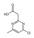 (4-chloro-6-Methylpyrimidin-2-yl)acetic acid结构式
