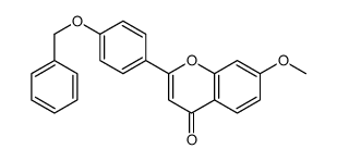 7-methoxy-2-(4-phenylmethoxyphenyl)chromen-4-one Structure
