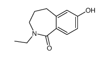 (9ci)-2-乙基-2,3,4,5-四氢-7-羟基-1H-2-苯并氮杂卓-1-酮结构式