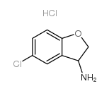 5-CHLORO-2,3-DIHYDRO-BENZOFURAN-3-YLAMINE HYDROCHLORIDE Structure