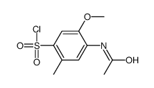 4-acetamido-5-methoxy-2-methylbenzenesulphonyl chloride Structure