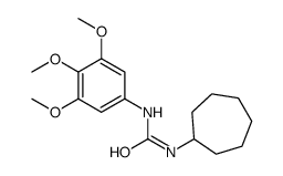 1-cycloheptyl-3-(3,4,5-trimethoxyphenyl)urea结构式