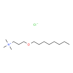 trimethyl-3-(octyloxy)propylammonium chloride结构式