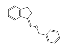 indan-1-one-O-(phenylmethyl)oxime Structure