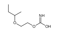 2-(1-Methylpropoxy)ethyl=carbamate结构式