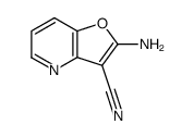 Furo[3,2-b]pyridine-3-carbonitrile,2-amino-(9CI) structure