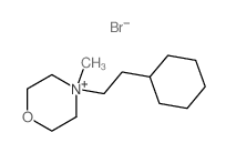 Morpholinium,4-(2-cyclohexylethyl)-4-methyl-, bromide (1:1)结构式