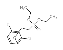 Phosphonic acid,[2-(2,4-dichlorophenoxy)ethyl]-, diethyl ester (6CI,9CI) structure