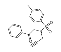 4-methyl-N-(2-oxo-2-phenylethyl)-N-(prop-2-yn-1-yl)benzenesulfonamide Structure