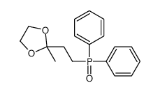 2-(2-diphenylphosphorylethyl)-2-methyl-1,3-dioxolane结构式