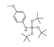 4-methoxy-N-[tris[(2-methylpropan-2-yl)oxy]silyl]aniline结构式