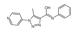 5-methyl-N-phenyl-1-pyridin-4-yltriazole-4-carboxamide结构式
