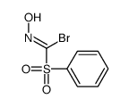 1-(benzenesulfonyl)-N-hydroxymethanimidoyl bromide Structure