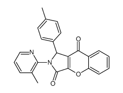 1-(4-methylphenyl)-2-(3-methylpyridin-2-yl)-1H-chromeno[2,3-c]pyrrole-3,9-dione结构式